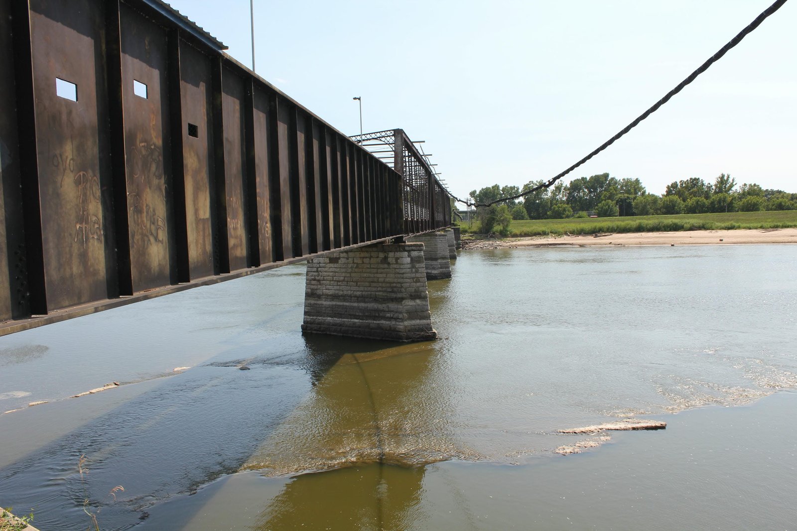 Looking south